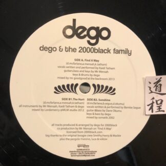 Dego & The 2000Black Family – Find A Way (NERO 025)